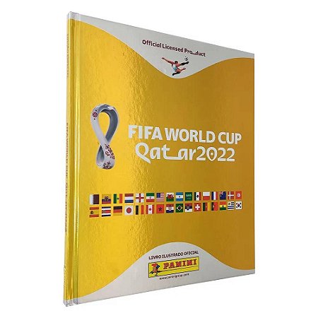 Álbum De Figurinhas Copa Do Mundo 2022 Qatar Capa Dura Dourado - Panini