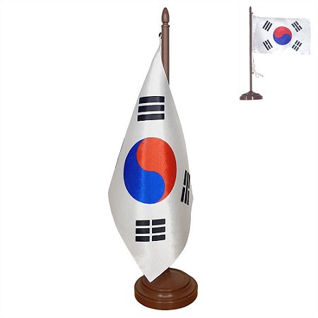 Bandeira De Mesa País Coreia Do Sul - FDB