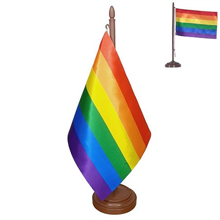 Bandeira De Mesa Do Arco-Íris Orgulho LGBT+ - FDB