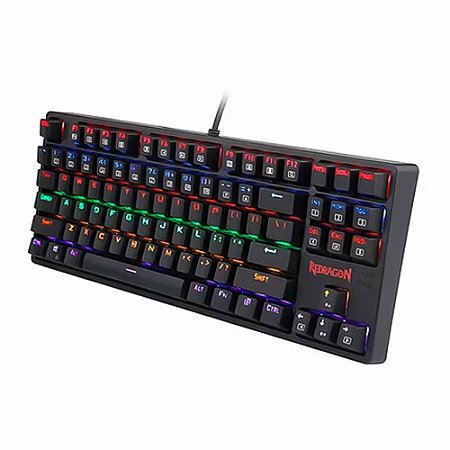 TECLADO MECANICO GAMER DAKSA PRETO RKEYBOARD SWITCH RED