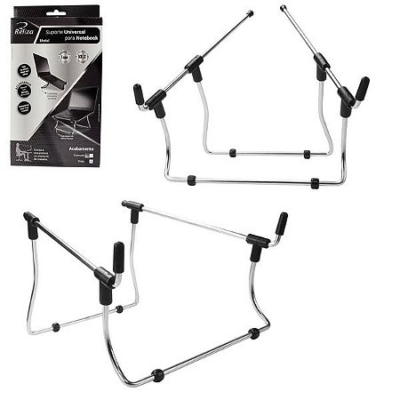 SUPORTE UNIVERSAL PARA NOTEBOOK METAL CROMADO RELIZA