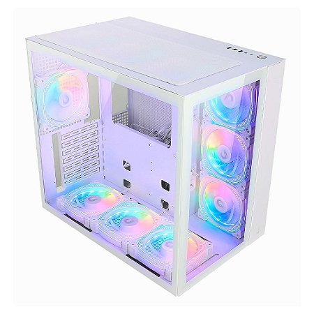 GABINETE GAMER KIRRA SNOW 4X FAN ARGB LIKETEC