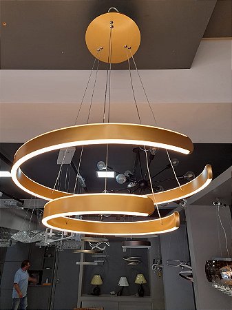 LUSTRE COM 2 ANÉIS