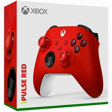 Controle Xbox-Series S, X, One, Pulse Red, Vermelho, Original Microsoft