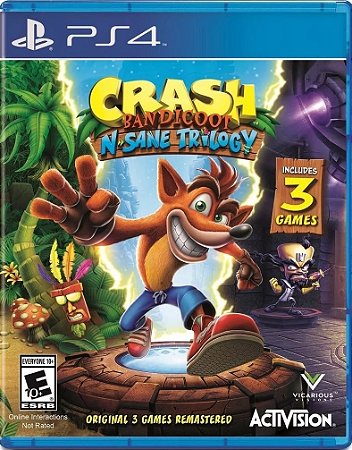 Crash Bandicoot N'Sane Trilogy - PS4 (Mídia Física) - Novo, Lacrado
