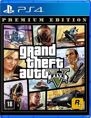 Grand Theft Auto V Premium Online Edition - PS4 Mídia Fisica Lacrado na  Americanas Empresas