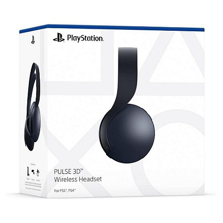 Headset sem fio PULSE 3D Midnight Black Preto, Fone, PS5  - Original Sony