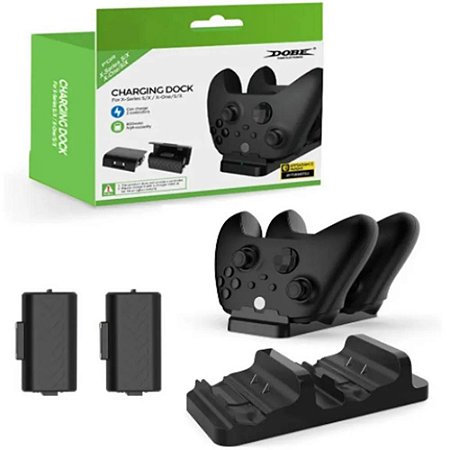 Kit Recarga Dock Station   2 Baterias p/ Controle de Xbox-Series S / X