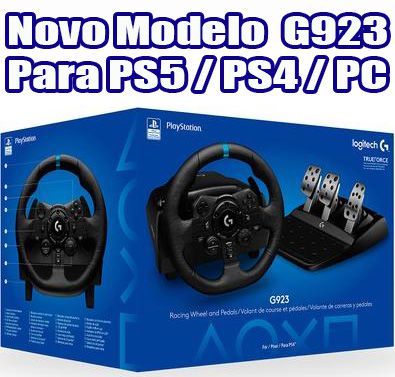 Volante Logitech G923 Trueforce PS4, PS5 e PC - Game Games - Loja de Games  Online