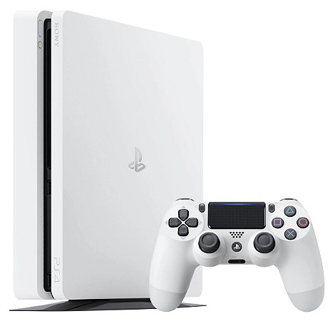 PS4 Slim 500gb Branco - 1 Controle - Sem Jogo