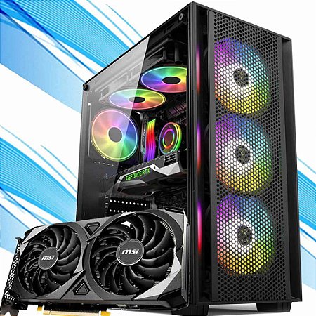 PC Gamer W2, Ryzen 5 5600g, GeForce RTX 3050, 32GB DDR4, 1TB SSD NVMe, Gabinete Lateral de Vidro