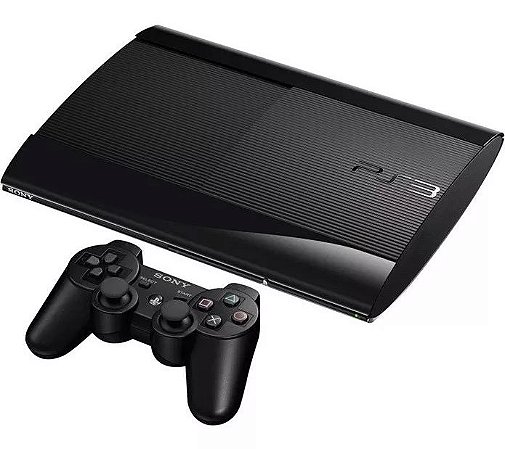 PlayStation 3, Super Slim, 12 GB, 1 Controle, PS3, (Usado)