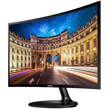 Monitor 24 Pol. Samsung, LED Curvo, Full HD, HDMI - C24F390F