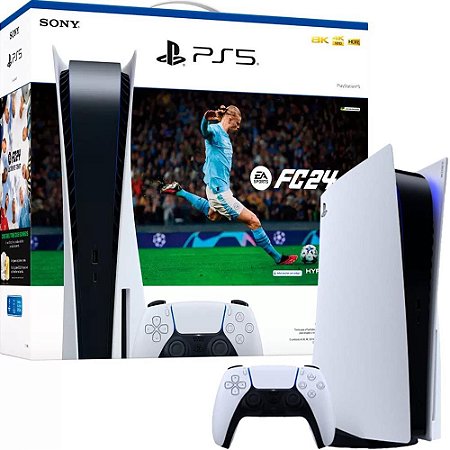 Playstation 5, Fifa 2024, EA Sports FC 24 Bundle, Com Leitor, Novo