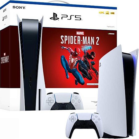 Playstation 5, Spider-Man 2 Bundle, Com Leitor, Novo Modelo CFI-1214A
