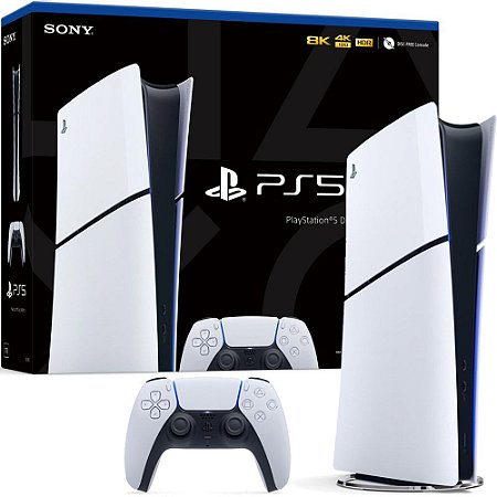 Playstation 5 SLIM, Digital Edition, 1TB SSD, PS5 Slim, Modelo CFI-2000, Novo Modelo