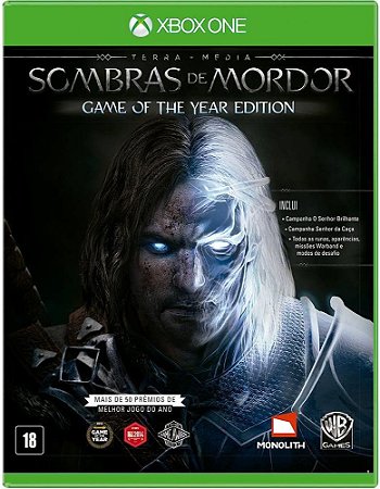 Sombras de Mordor Goty - Xbox One (Mídia Física)