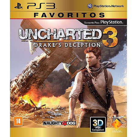 Uncharted 3 Drake's Deception - PS3 (Mídia Física) - USADO