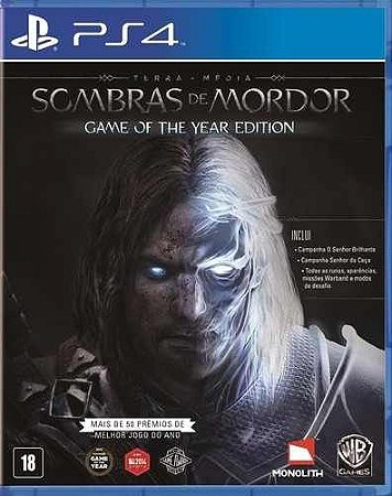 Sombras de Mordor Goty - PS4 (Mídia Física) - USADO