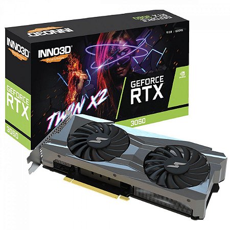 Placa de vídeo GeForce RTX 3060, 12GB, INNO3D, TWIN X2, NVIDIA