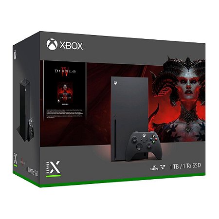 Xbox Series X, Edição Diablo, 1TB SSD, Preto, (MI), Console Microsoft
