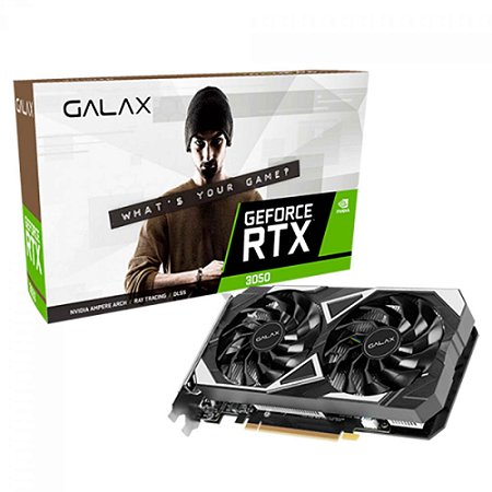 Placa de vídeo GeForce RTX 3050, 6GB, GDDR6, Galax, NVIDIA