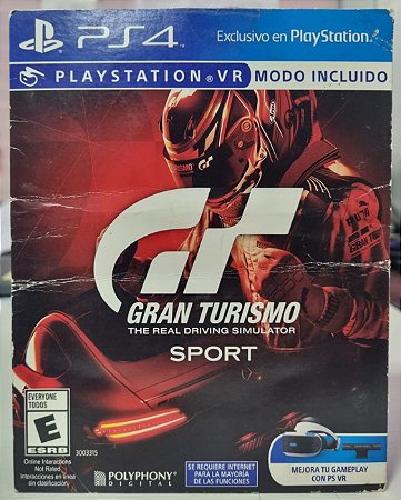 Gran Turismo Sport (Cartonado) - PS4 (Mídia Física) - USADO