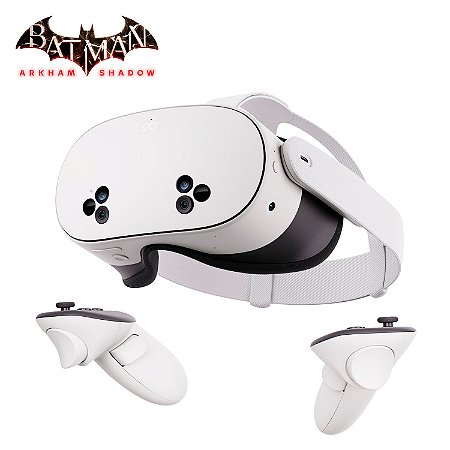 Meta Quest 3S, 128GB, Lente Óculos de Realidade Virtual, Jogo Batman Arkham (Novo, Lacrado)