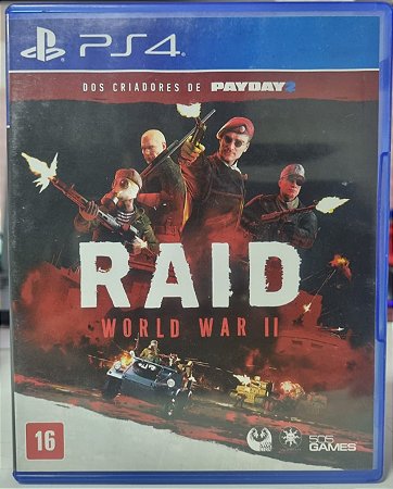 Raid World War 2 - PS4 (Mídia Física) - USADO