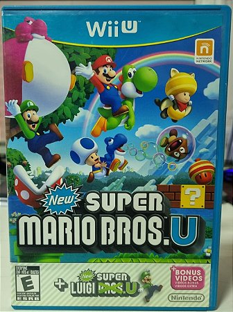 New Super Mario Bros U + New Super Luigi Bros U - WII U (Mídia Física) - USADO