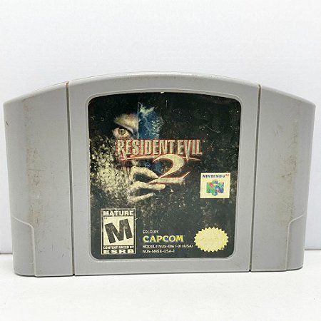 Resident Evil 2, Fita para Nintendo 64, Cartucho Americano, Original (Usado)