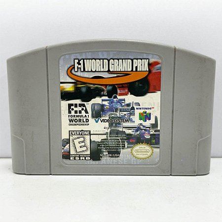 F1 World Grand Prix, Fita para Nintendo 64, Cartucho Americano, Original (Usado)
