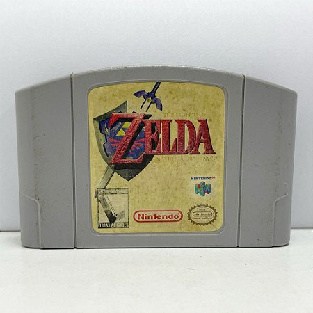 Zelda Ocarina of Time, Fita para Nintendo 64, Cartucho Brasileiro Gradiente, Original (Usado)