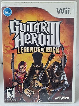 Guitar Hero 3 Legends Of Rock - WII (Mídia Física) - USADO
