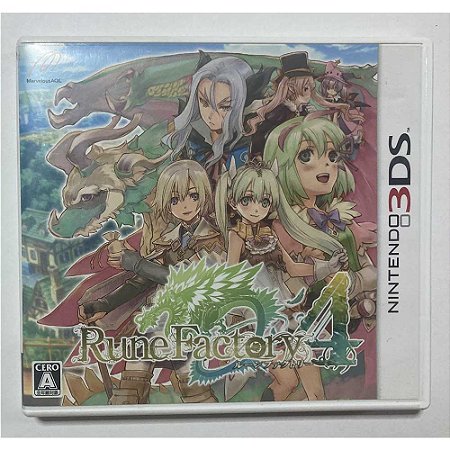 Rune Factory 4, Nintendo 3DS Japonês Original (Usado)