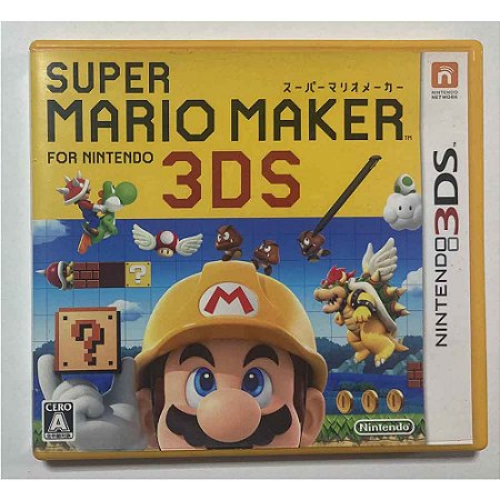 Super Mario Maker, Nintendo 3DS Japonês Original (Usado)