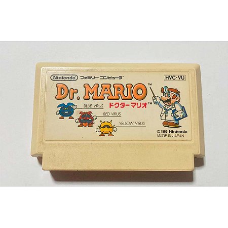 Dr Mario, Famicom Nintendinho Nes JP Original (Usado)