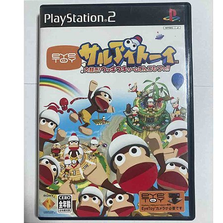 EyeToy: Monkey Mania, PS2 Japonês Original (Mídia Física) - Usado