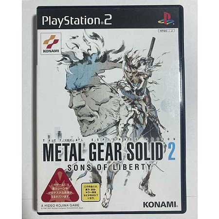 Metal Gear Solid 2 Sons of Liberty, PS2 Japonês Original (Mídia Física) - Usado
