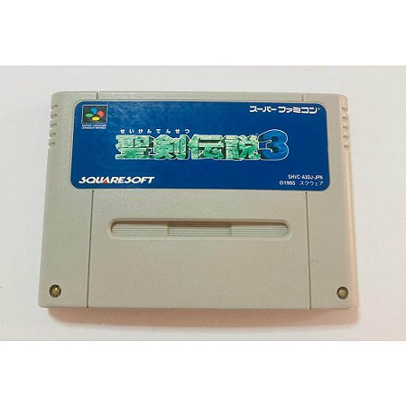 Seiken Densetsu 3 Secret Mana 3,Super Famicom Original (Usado)