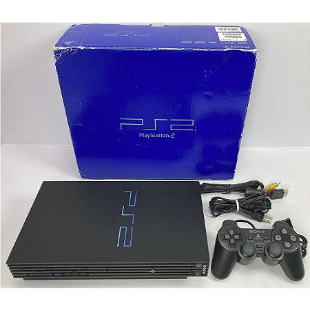 PlayStation 2, Na Caixa Seriado, 1 Controle, Modelo SCPH-10000, PS2, (Usado)