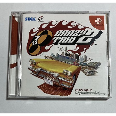 Crazy Taxi 2, Dreamcast Japonês Original (Mídia Física) - Usado