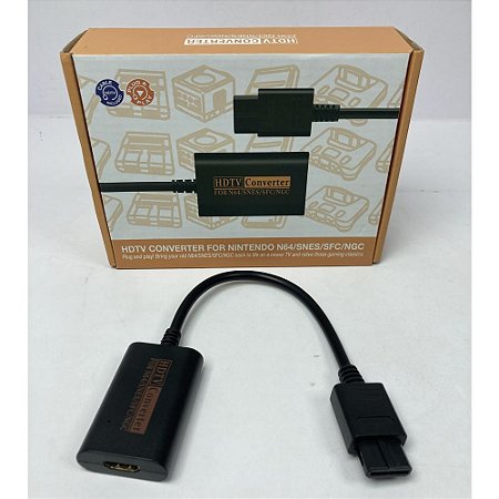 Adaptador Conversor Hdmi 720p para Consoles Super Nintendo, Super Famicom, Nintendo 64, Gamecube