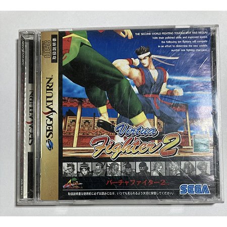 Virtua Fighter 2, Saturno Japonês Original (Mídia Física) - Usado