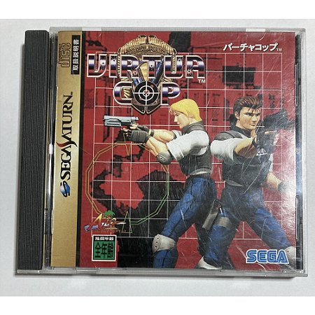 Virtua Cop, Saturno Japonês Original (Mídia Física) - Usado