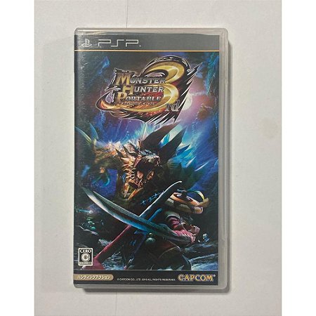 Monster Hunter 3, PSP Japonês Original (Mídia Física) - Usado