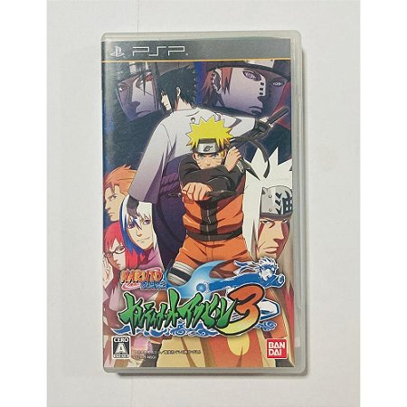 Naruto Shippuden Ultimate Ninja Heroes 3, PSP Japonês Original (Mídia Física) - Usado