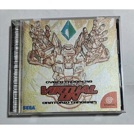 Cyber Troopers Virtual-On: Oratorio Tangram, Dreamcast Japonês Original (Mídia Física) - Usado
