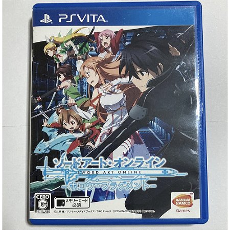 Sword Art Online: Hollow Fragment, PS Vita Japonês Original (Mídia Física) - Usado