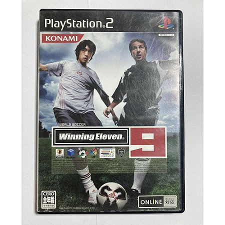 Winning Eleven 9, PS2 Japonês Original (Mídia Física) - Usado